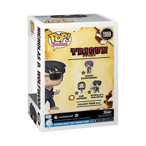 Trigun Nicholas D. Wolfwood with Punisher Funko Pop!