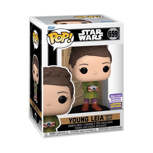 Star Wars: Obi-Wan Kenobi Young Leia with Lola Funko Pop! 2023 Convention Exclusive