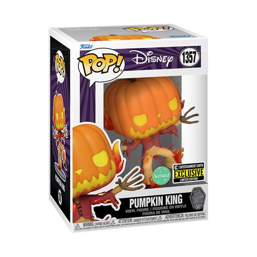 Nightmare Before Christmas 30th Anniversary Pumpkin King Scented Pop! Vinyl Figure - Entertainment Earth Exclusive