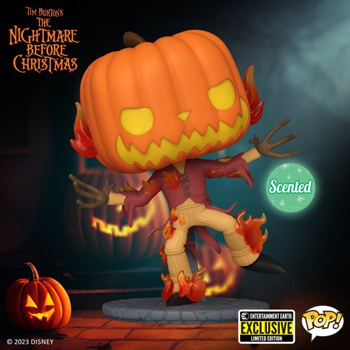 Nightmare Before Christmas 30th Anniversary Pumpkin King Scented Pop! Vinyl Figure - Entertainment Earth Exclusive