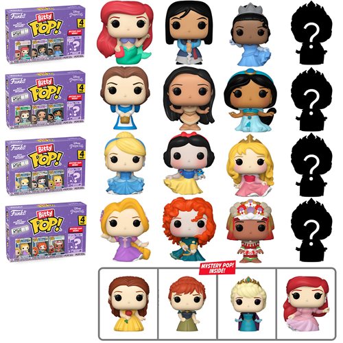 Disney Princesses Bitty Pop! Mini-Figure 4-Pack – Fandom Collectibles