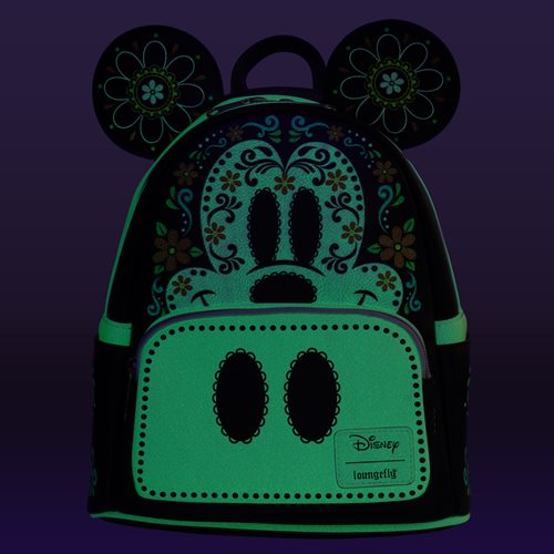 Mickey Mouse Dia de los Muertos Sugar Skull Mickey Mini-Backpack - Entertainment Earth Exclusive