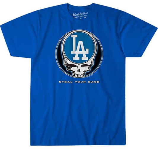 Los Angeles Dodgers Grateful Dead Steal Your Face T-Shirt