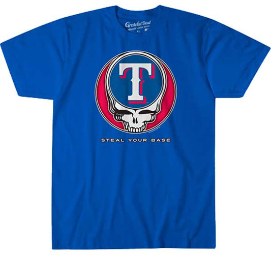 Texas Rangers Grateful Dead Steal Your Face T-Shirt