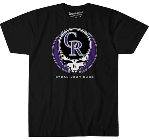 Colorado Rockies Grateful Dead Steal Your Face T-Shirt