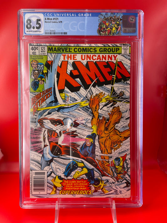 X-Men #121 CGC 8.5 Off-White/White Pages