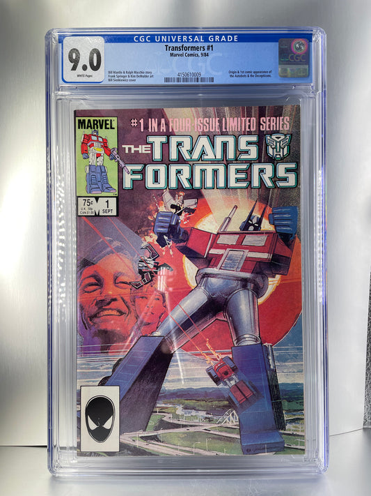 Transformers #1 CGC 9.0 - White Pages