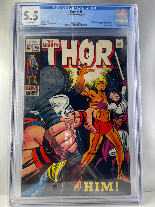 Thor #165 CGC 5.5 Off-White Pages