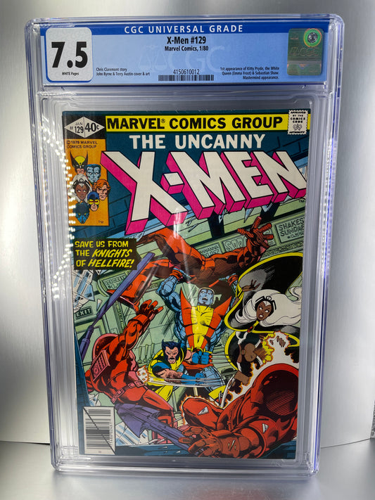 X-Men #129 CGC 7.5 - White Pages