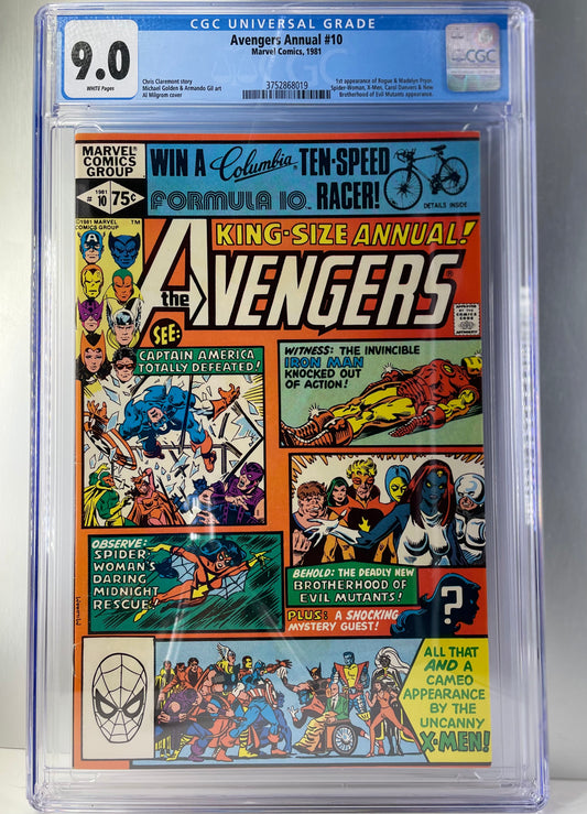 Avengers Annual #10 CGC 9.0 White Pages