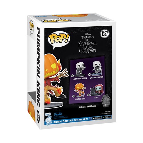 Nightmare Before Christmas 30th Anniversary Pumpkin King Scented Pop! Vinyl Figure - Entertainment Earth Exclusive