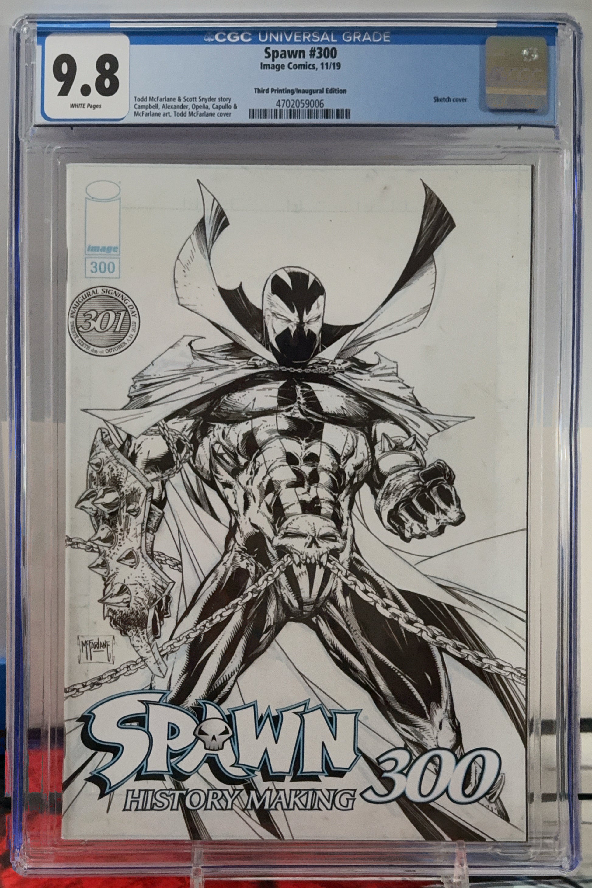 Spawn #300 CGC 9.8 Inaugural Edition