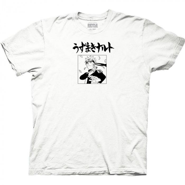 Naruto Shippuden Naruto Collage with Kanji T-Shirt Front