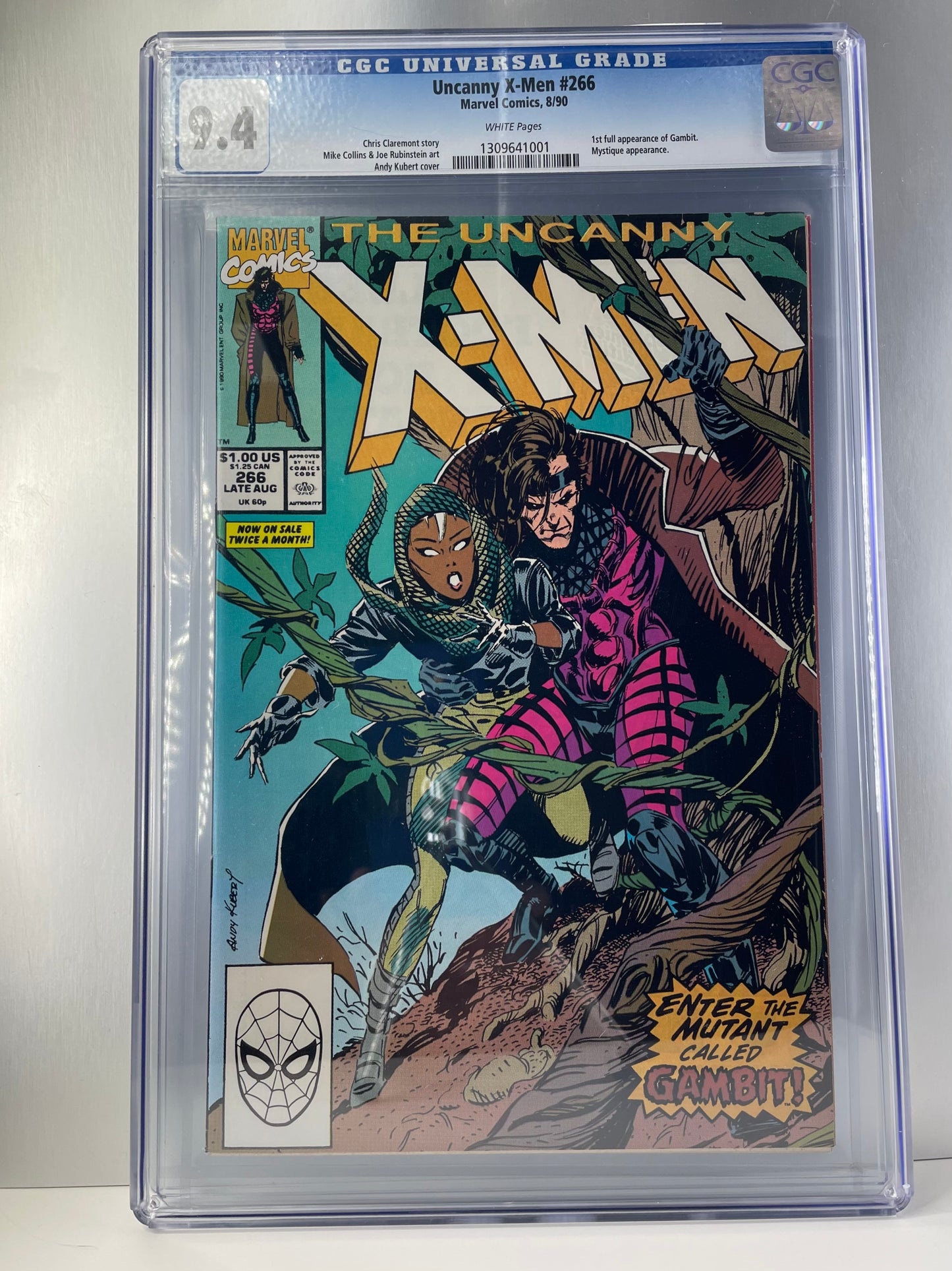 Uncanny X-Men #266 CGC 9.4 White Pages