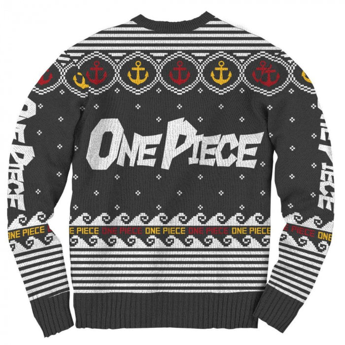 One Piece Straw Hat Pirate Ugly Holiday Sweater