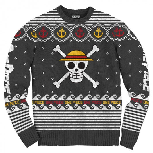 One Piece Straw Hat Pirate Ugly Holiday Sweater